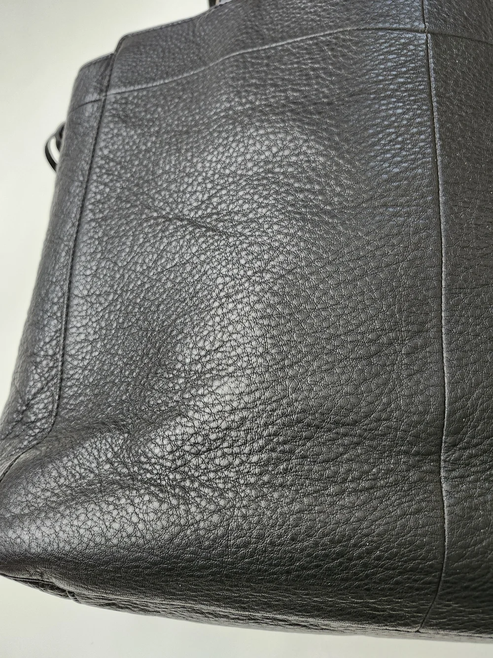 Tory Burch Black Pebbled Leather Tote